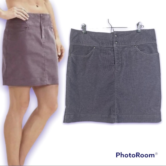 Athleta Vintage Ridge Corduroy Athletic Skirt Dusty Lavender 12T - Picture 1 of 13